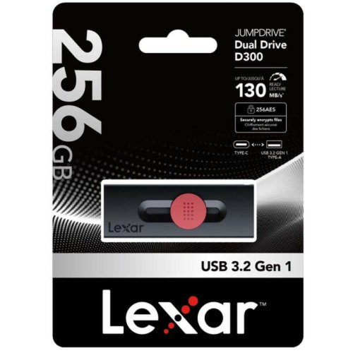 USB-minne Lexar DUAL Svart 256 GB