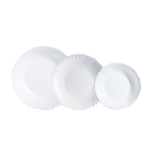 Matservis Luminarc Feston Vit Glas 18 Delar