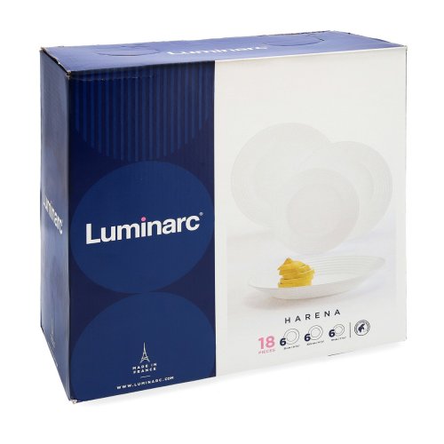 Servissats Luminarc 1700 Vit Glas 18 Delar