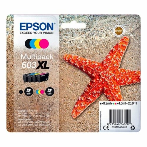 Original Bl�ckpatron Epson EP66820 Multicolour Svart Gul