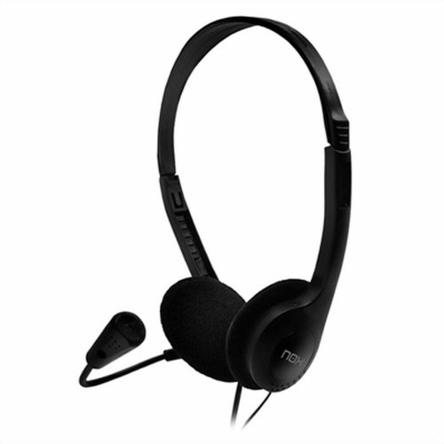 Hrlurar med Mikrofon Nox-Xtreme Voice One Svart