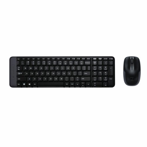 Tangentbord och Mus Logitech Wireless Combo MK220 Svart QWERTY Q