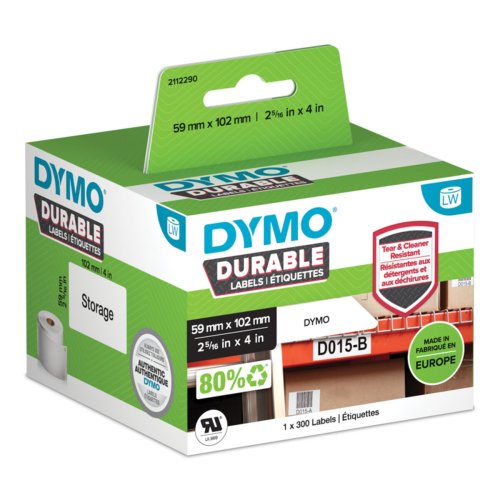 Etiketter till Skrivare Dymo Durable Vit