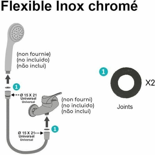 Duschslang Edouard Rousseau 1,5 m