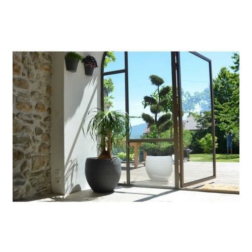 Kruka EDA Graphit Rund Plast Mrkgr ( 50 x 45 cm)