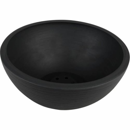 Kruka EDA   Svart Antracitgr  25 cm