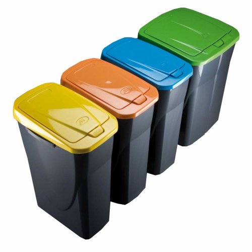 Avfallsbehllare tervinning Mondex Ecobin Bl Med lock