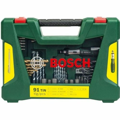 Spolset BOSCH 2607017195 Frvaringslda Transportfodral (91 Dela