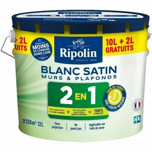 Grundfrg Ripolin Vit Satinfinish 12 L