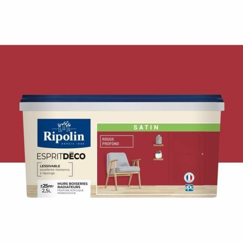 Grundfrg Ripolin rouge Satinfinish 2,5 L