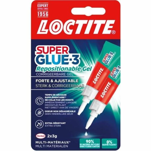 Cyanoakrylat Loctite SUPERGLUE-3 3 g 2 Delar (12 antal)