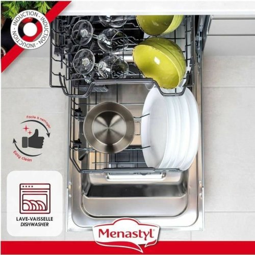 Behllare fr matkonservering Menastyl 40,5 cm Silvrig Rektangul