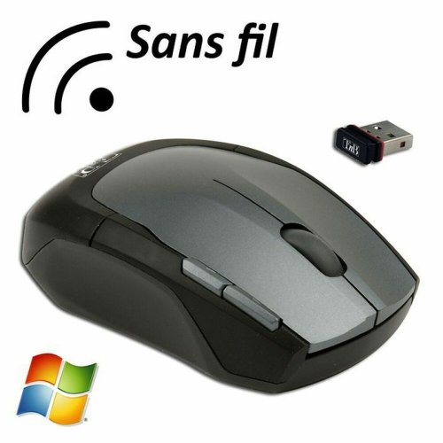 Mus T'NB SRSFSHARK Svart Mrkgr 800 dpi
