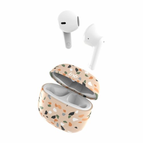 Trdlsa hrlurar med laddningsetui T'NB TERRAZZO Beige