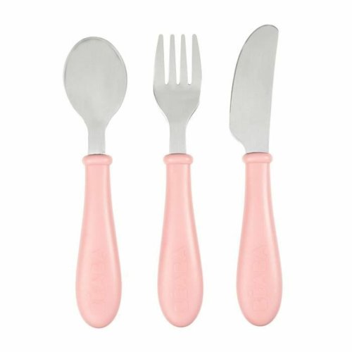Bestick Baba Rosa Rostfritt stl 3 Delar