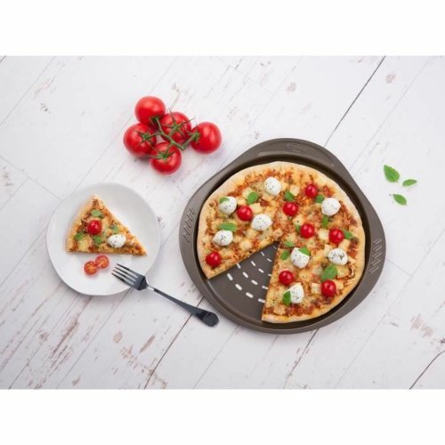 Pizza-form Pyrex Brun Svart Metall