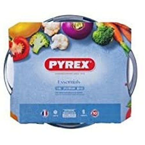 Kastrull med lock Pyrex 1,4 L Vit Transparent