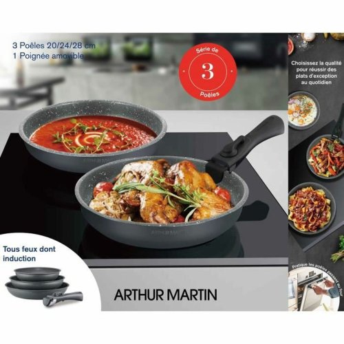 Kastrullset Arthur Martin AM521 Gr 4 Delar