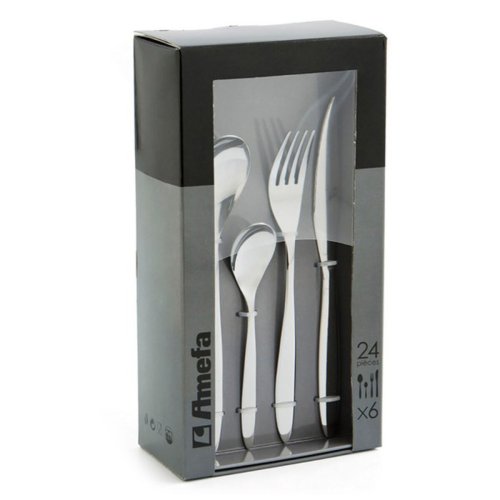 Bestick-set Amefa Actual Metall Stl Rostfritt stl 24 Delar