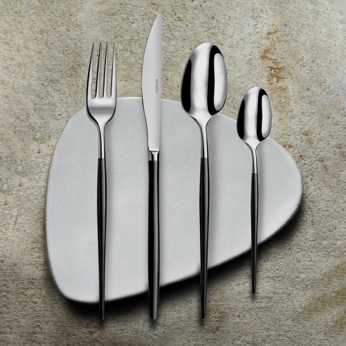 Knivset Amefa Soprano Svart Metall Rostfritt stl 12 antal