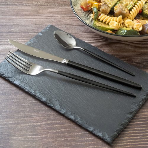 Knivset Amefa Soprano Svart Metall Rostfritt stl 12 antal
