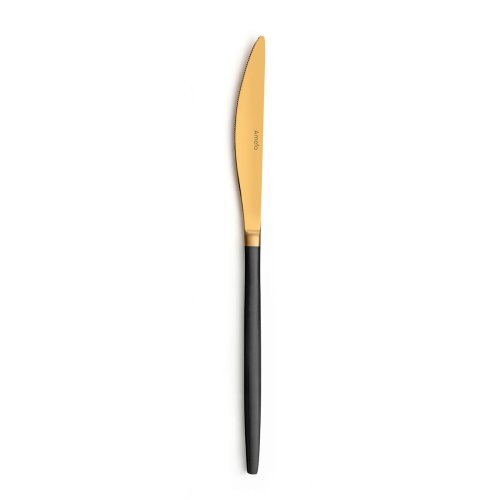 Knivset Amefa Soprano Svart Gyllene Metall Rostfritt stl 12 ant