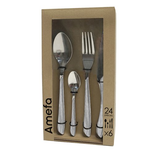 Bestick Amefa Eclat Gr Metall Rostfritt stl 24 Delar