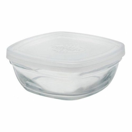 Fyrkantig matlda med lock Duralex FreshBox Transparent 150 ml (