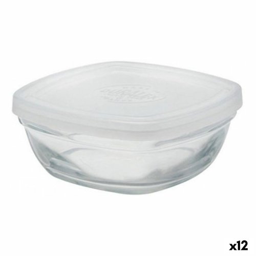 Fyrkantig matlda med lock Duralex FreshBox Transparent 150 ml (
