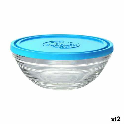 Rund matlda med lock Duralex FreshBox Bl 310 ml (12 antal)