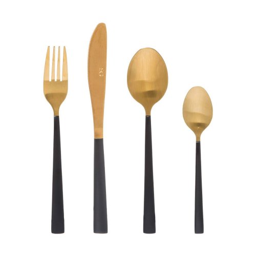 Bestick Atmosphera Jungle Edition Gyllene Rostfritt stl (16 Del