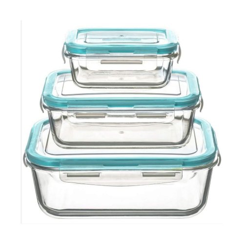 Lunchldor, set 3 5five Simply Smart Bl Transparent Glas 300 ml