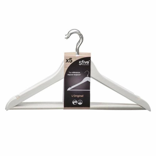 Kldhngarset 5five Simply Smart Vit Metall 44,5 x 23,5 x 1,5 cm