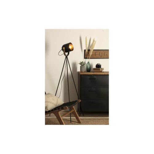 Golvlampa Atmosphera Action Svart Metall