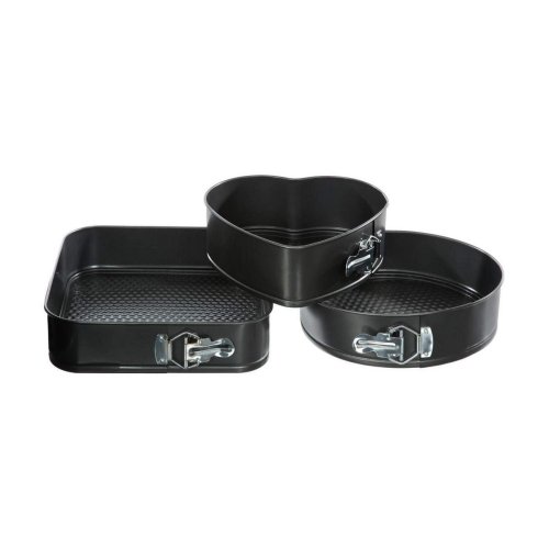 Set med Lstagbara Formar Secret de Gourmet Svart Aluminium 3 De