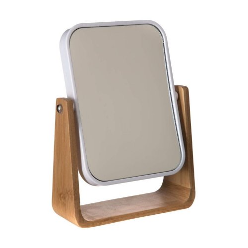 Spegel med monteringsfste Natureo Vit 22 x 16 x 6 cm