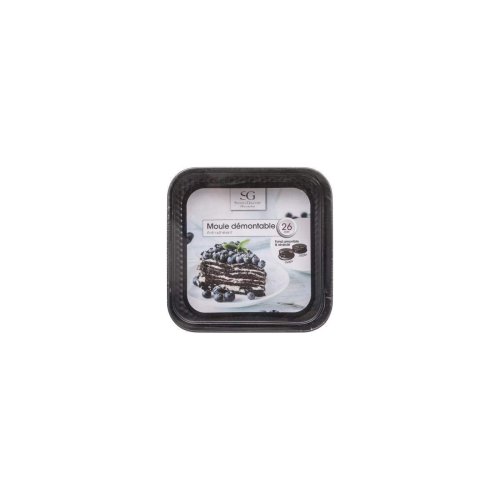 Avtagbar form 5five Simply Smart Svart Metall 26 x 26 cm