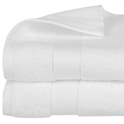 Badhandduk Atmosphera Bomull Vit 450 g/m (70 x 130 cm)