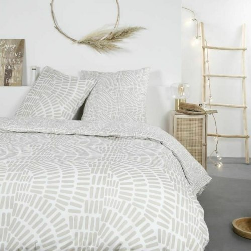 Tckslagsset TODAY Mawira Beige 260 x 240 cm Etnisk