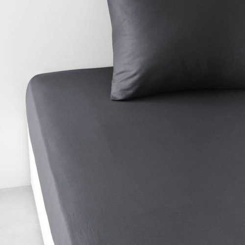 Underlakan TODAY 90 x 190 cm Svart Antracitgr