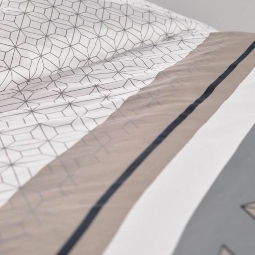 Tckslagsset TODAY Beige 240 x 200 cm Geometrisk