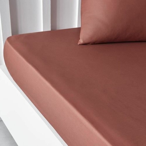 Inpassat underlakan TODAY Essential Terrakota n 140 x 200 cm