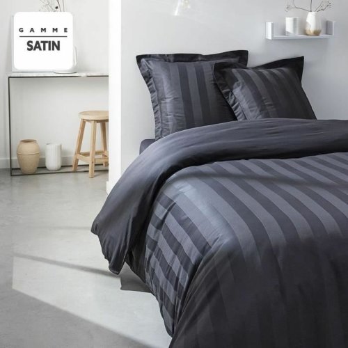 Tckslagsset TODAY Satin Svart Antracitgr 240 x 260 cm
