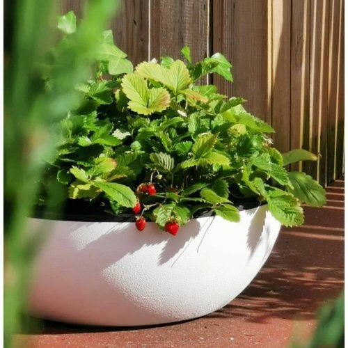 Kruka Riviera   Vit  40 cm