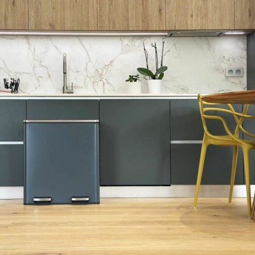 Soptunna Kitchen Move Gr Rostfritt stl 60 L