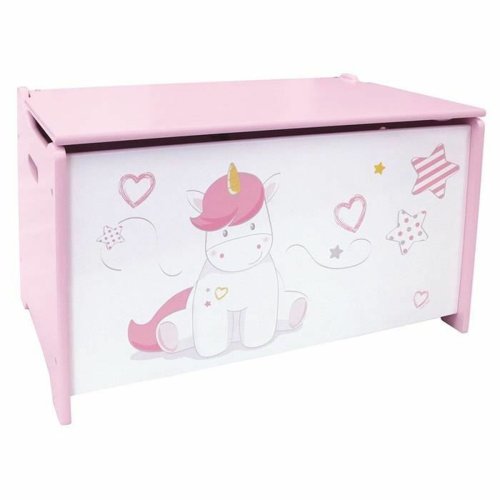 Koffert Fun House Unicorn Rosa Vit Tr