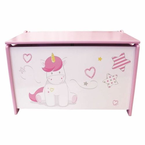 Koffert Fun House Unicorn Rosa Vit Tr