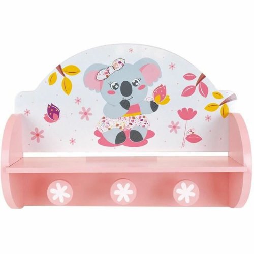 Vggmonterad rockhngare Fun House Rosa Tr MDF (33 x 46 x 15 cm