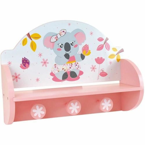 Vggmonterad rockhngare Fun House Rosa Tr MDF (33 x 46 x 15 cm