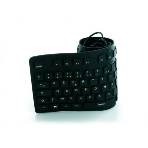Tangentbord Mobility Lab ML300559 AZERTY Hoprullningsbara Svart